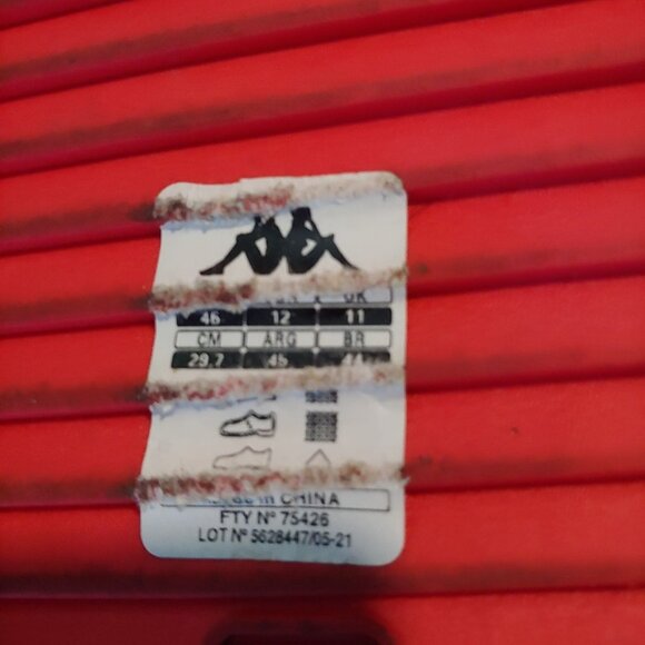 KAPPA Authentic Mule Red 3 Slip On Fraternity Mule Sandals Slipper Men’s Size 12 - Picture 11 of 12